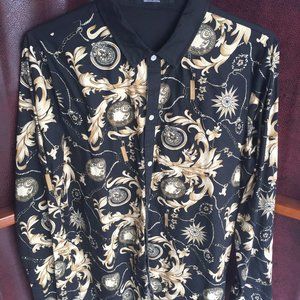 Fancy print L mens shirt